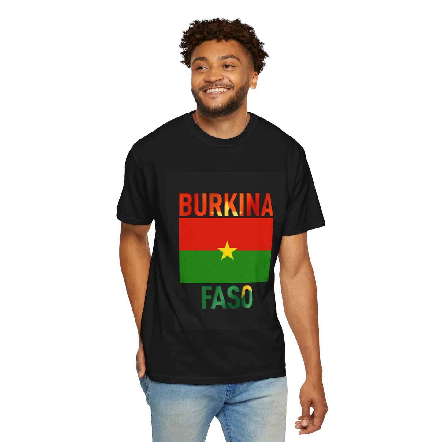 Burkina Faso Flag Unisex T-Shirt | Cozy Pride Apparel, Perfect for Travelers, Souvenir Shirt, Cultural Gift
