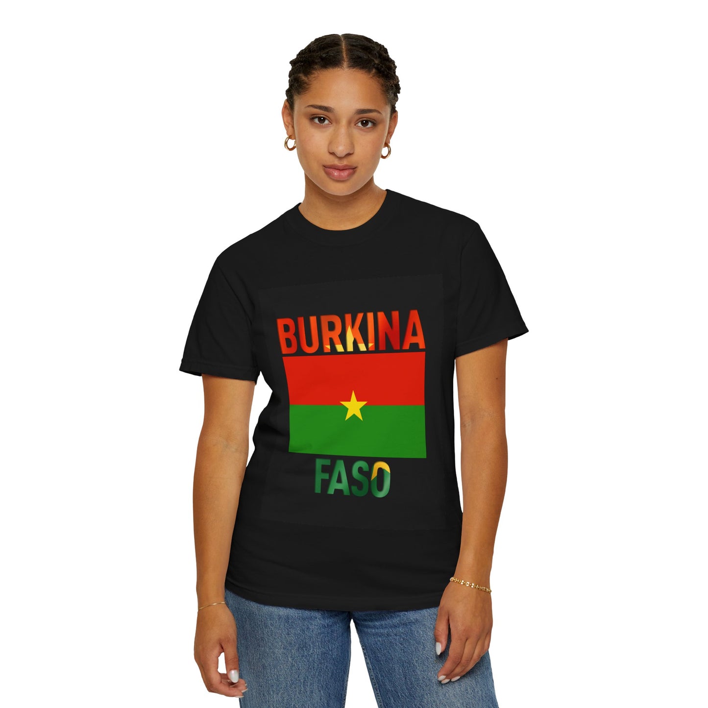 Burkina Faso Flag Unisex T-Shirt | Cozy Pride Apparel, Perfect for Travelers, Souvenir Shirt, Cultural Gift