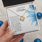 To My Amazing Mother - My Strength- Love Knot Necklace