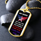 To My Dad - My Hero - Dog Tag - Military Ball Chain