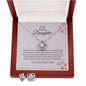 To My Bonus Daughter - Thank You - Love Knot Earring And Necklace Set