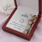 To My Love - I Love You -  Love Knot Earring & Necklace Set