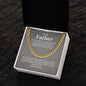To My Father - Thank You - Cuban Link Chain