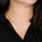 To My Beautiful Girlfriend - I Adore You -  Alluring Beauty Necklace
