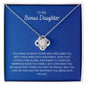 To My Bonus Daughter - Special - Love Knot Necklace
