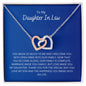 To My Daughter In Law - Family - Interlocking Hearts Necklace