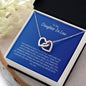 To My Daughter In Law - Family - Interlocking Hearts Necklace