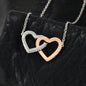 To My Daughter In Law - Family - Interlocking Hearts Necklace