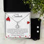 To My Soulmate - Forever - Eternal Hope Necklace and Cubic Zirconia Earring Set