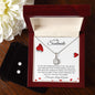 To My Soulmate - Forever - Eternal Hope Necklace and Cubic Zirconia Earring Set