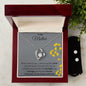 My Mother - My Friend - Forever Love Necklace and Cubic Zirconia Earring Set