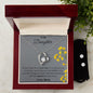 To My Daughter - My Flower - Forever Love Necklace and Cubic Zirconia Earring Set